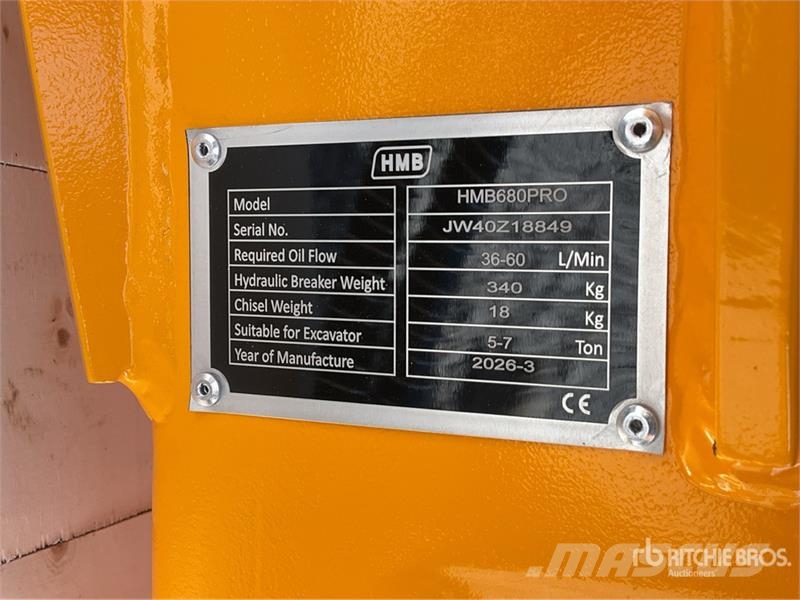 HMB 680PRO Martillo Hidraulico (Sin Usar) / Hydraulic Čekići
