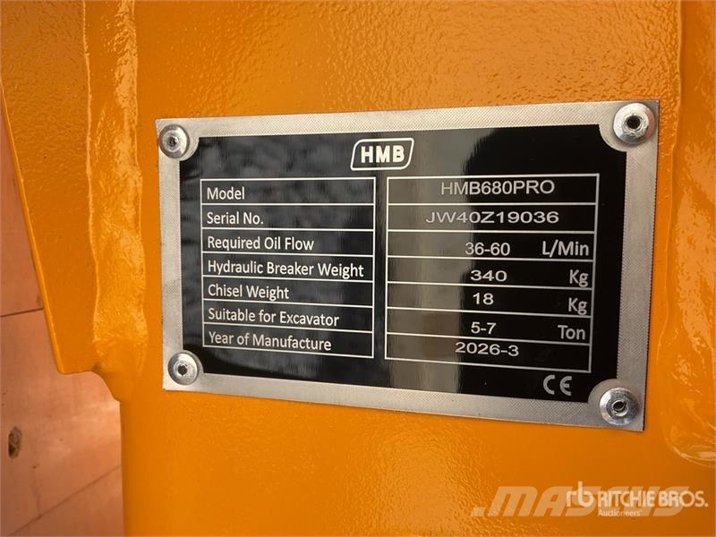 HMB 680PRO Martillo Hidraulico (Sin Usar) / Hydraulic Čekići