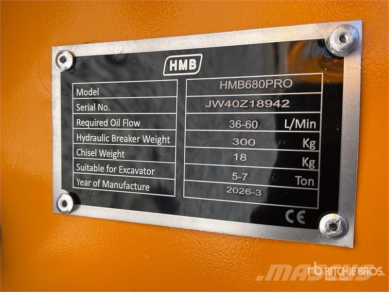 HMB 680PRO Martillo Hidraulico (Sin Usar) / Hydraulic Čekići