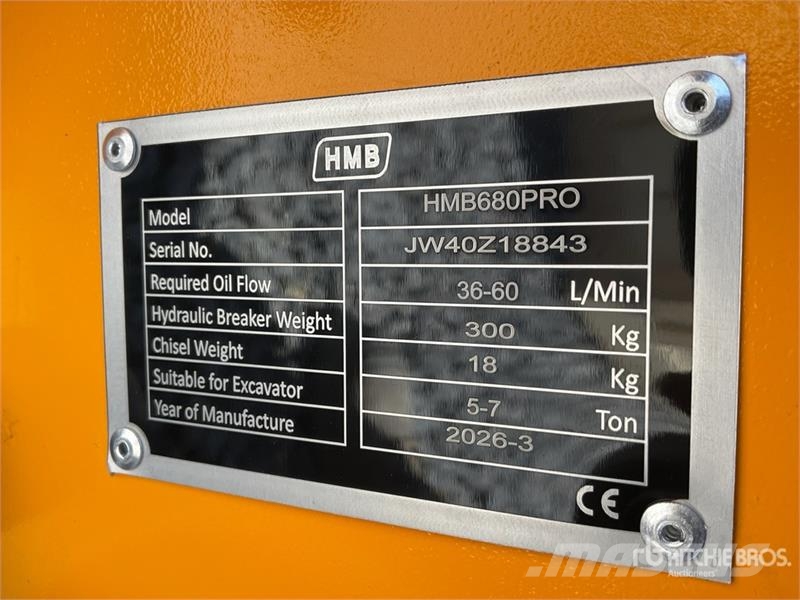 HMB 680PRO Martillo Hidraulico (Sin Usar) / Hydraulic Čekići