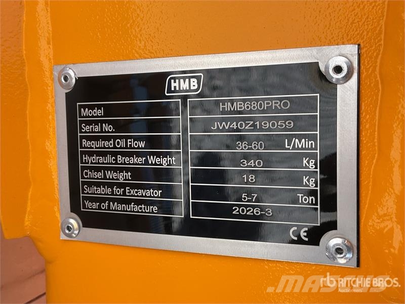 HMB 680PRO Martillo Hidraulico (Sin Usar) / Hydraulic Čekići