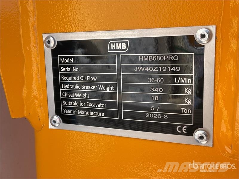 HMB 680PRO Martillo Hidraulico (Sin Usar) / Hydraulic Čekići