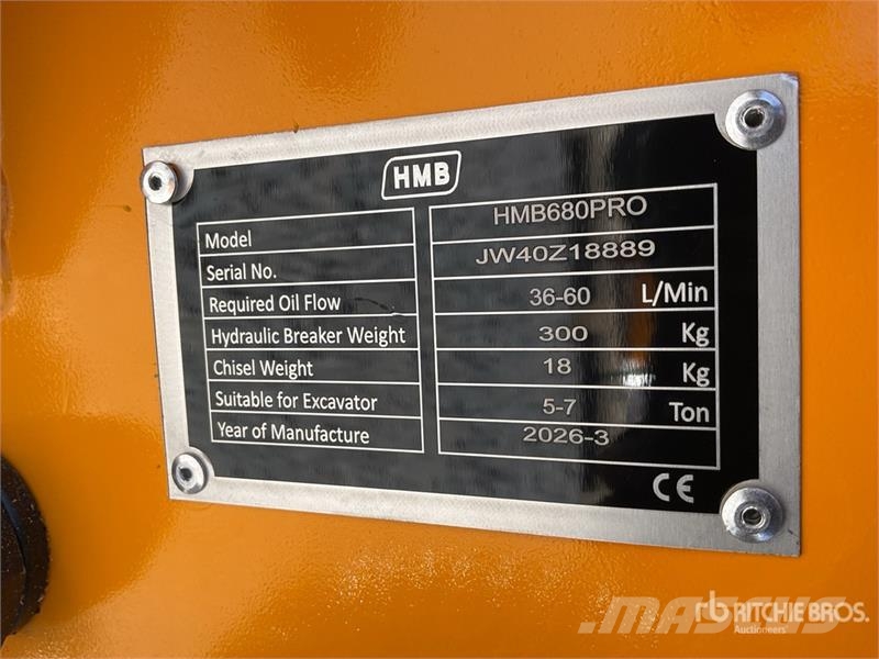 HMB 680PRO Martillo Hidraulico (Sin Usar) / Hydraulic Čekići