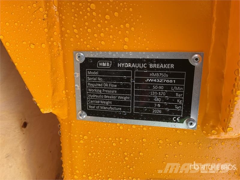 HMB 750s Martillo Hidraulico (Sin Usar) / Hydraulic Br Marteau hydraulique