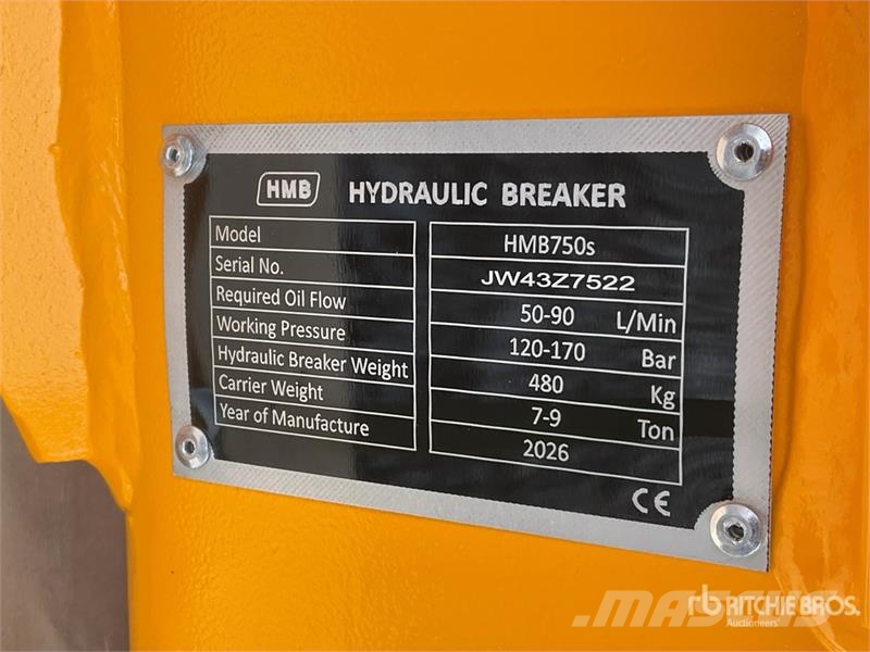 HMB 750s Martillo Hidraulico (Sin Usar) / Hydraulic Br Marteau hydraulique