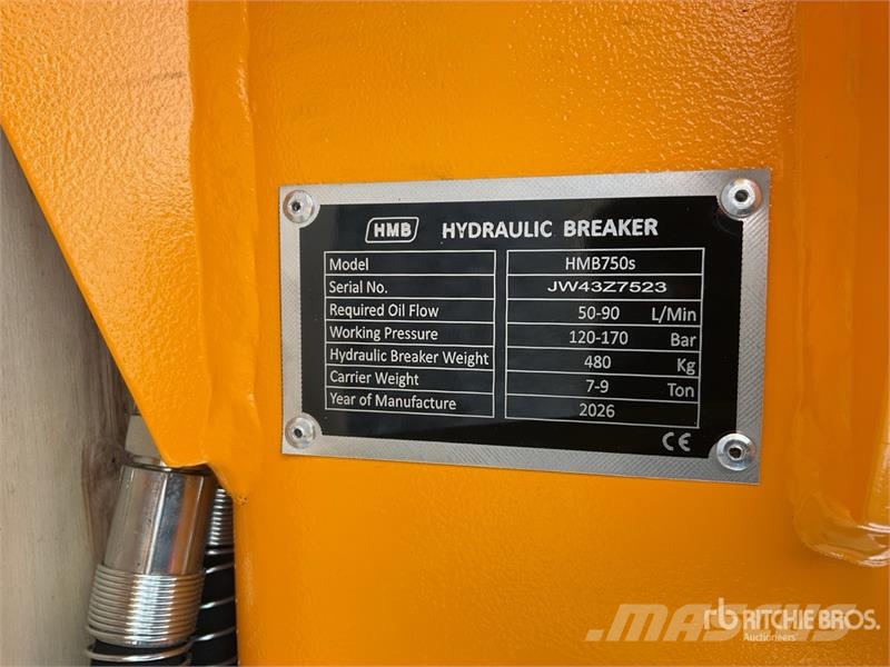 HMB 750s Martillo Hidraulico (Sin Usar) / Hydraulic Br Martillos hidráulicos
