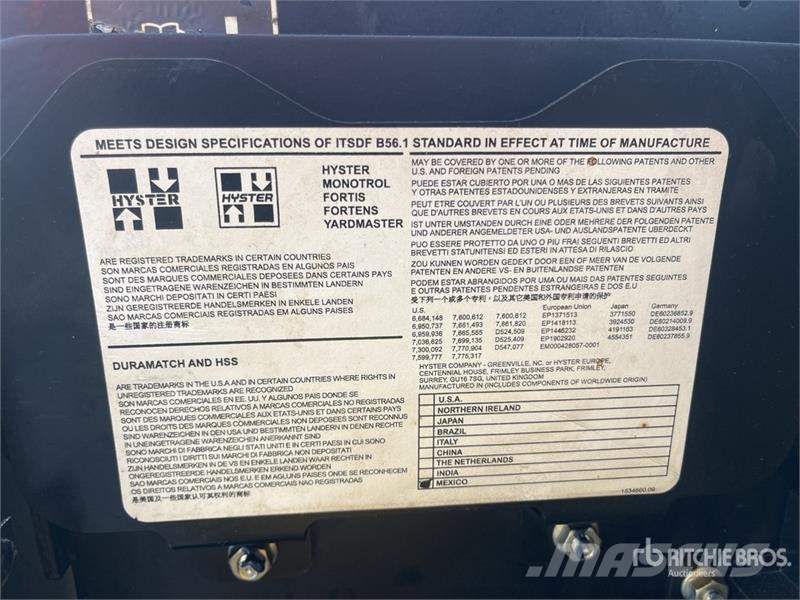 Hyster W452ZHD 4500 lb Electric Montacargas de Patin / Pa Handhubwagen