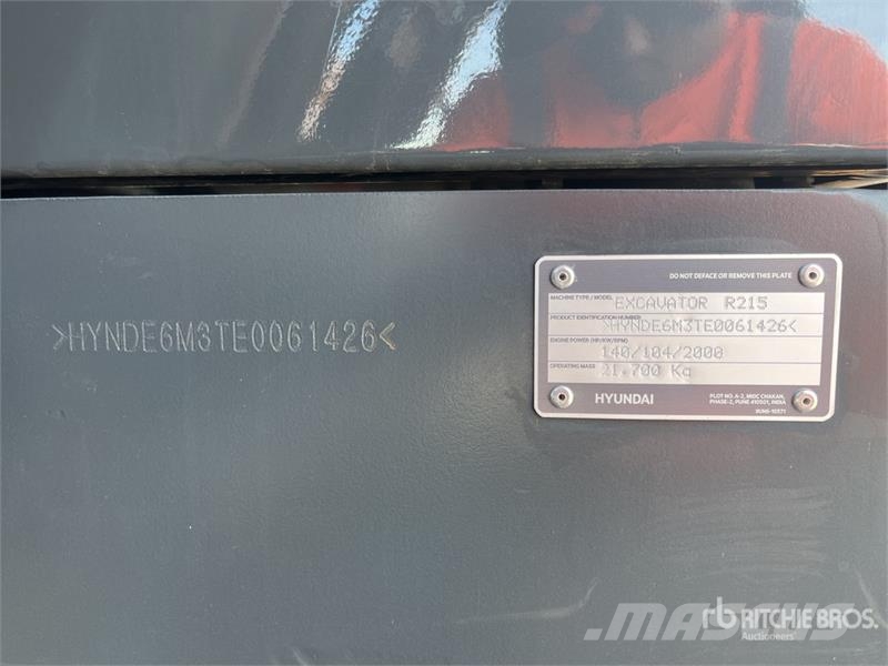 Hyundai R215 Excavadora Hidraulica (Sin Usar) / Tracked Ex Верижен екскаватор