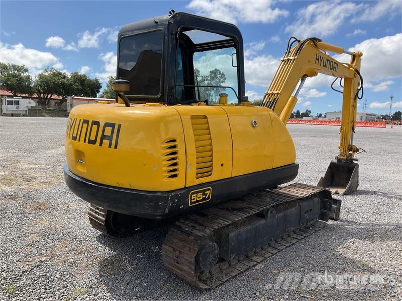 Hyundai R55-7 Miniexcavadora (INOPERABLE) / Mini Excavator 小型挖土機/掘鑿機<7t(小型挖掘機)