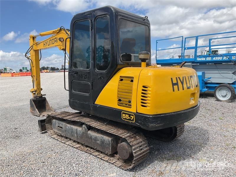 Hyundai R55-7 Miniexcavadora (INOPERABLE) / Mini Excavator 小型挖土機/掘鑿機<7t(小型挖掘機)