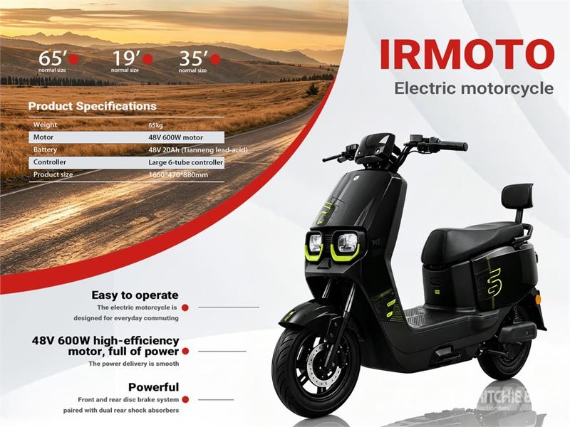 IRMOTO-BLACK Motoneta Electrica (Sin Usar) / Moped Kistehergépjárművek