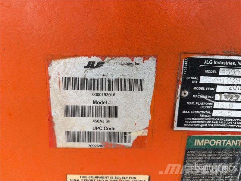 JLG 450AJ 2WD Diesel Elevador Articulado / Articulatin Karos emelők