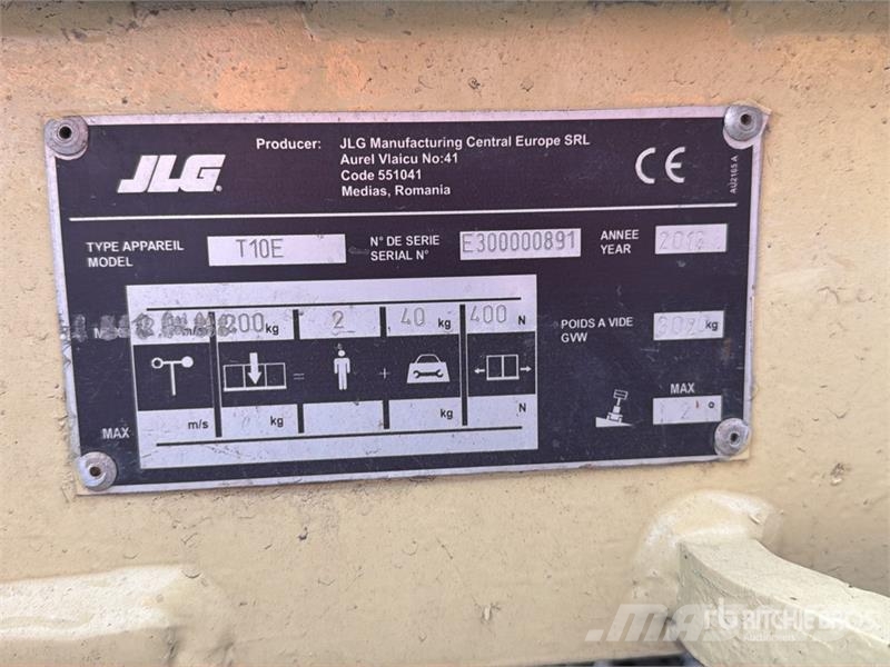 JLG T10E Elevador Vertical / Vertical Mast Lift Vertical mast lifts