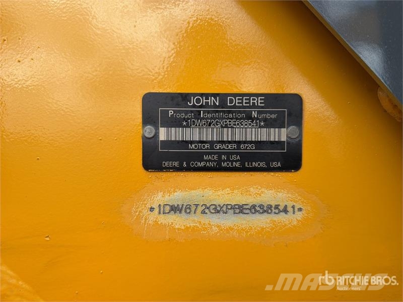 John Deere 672G Motoconformadora / Motor Grader Greyderler