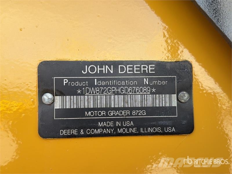 John Deere 872G معدات تمهيد الطرق