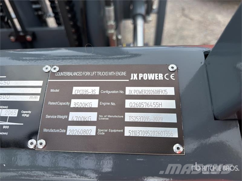 JX Power CPCD35-3S 7700 lb Pneumatic Tire Montacar Інше