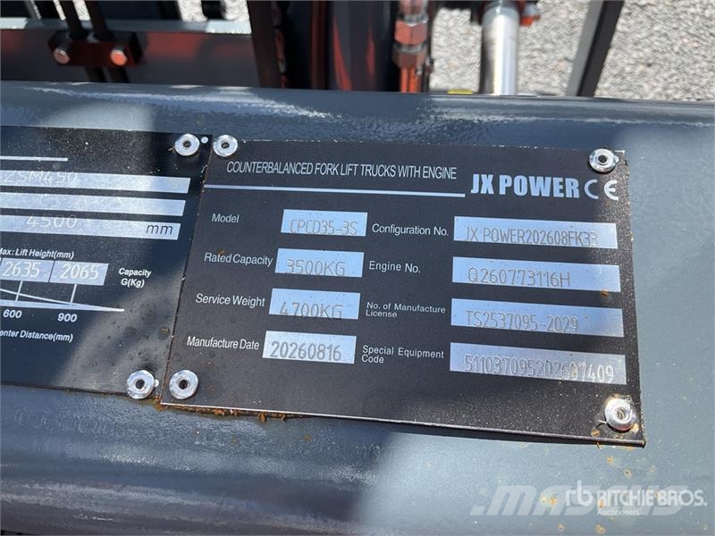 JX POWER CPCD35-3S Diesel Forklift (Unused) Targoncák-Egyéb