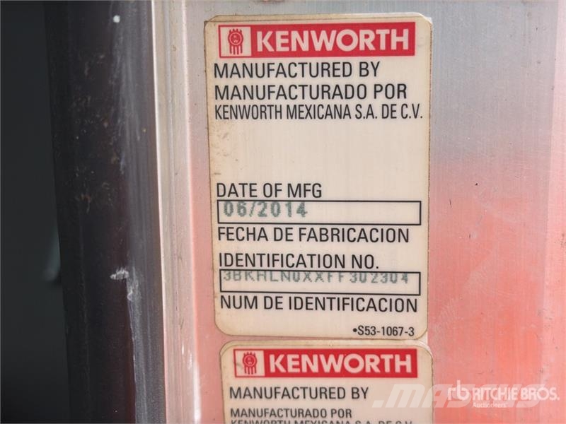 Kenworth T370 Vlakke laadvloer met kraan
