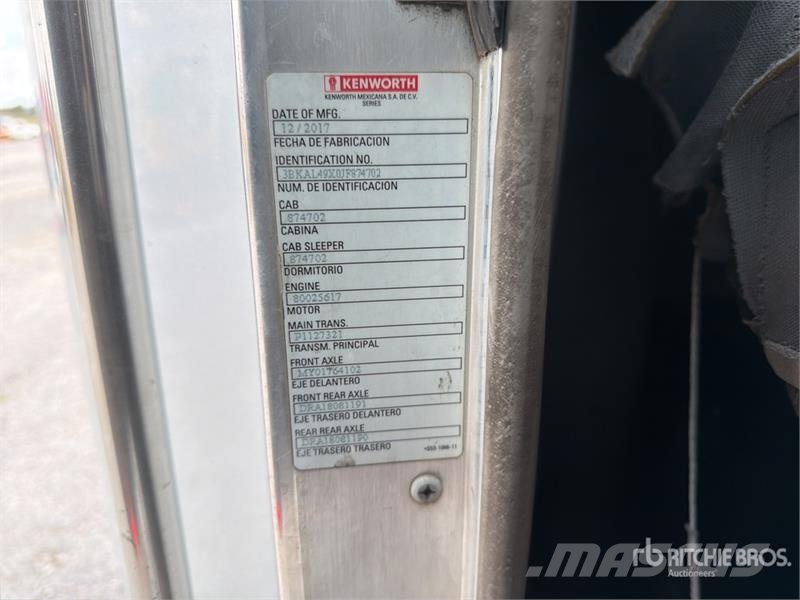 Kenworth T660 6x4 Camion Chasis Cabina / Cab and Chassis Cabines