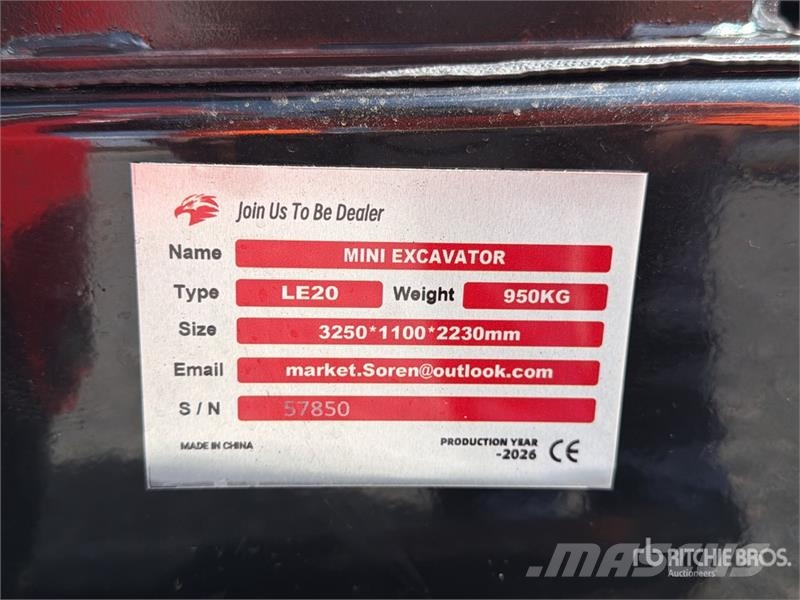  LE20-RED Miniexcavadora (Sin Usar) / Mini Excavato Miniekskavaatorid < 7 t