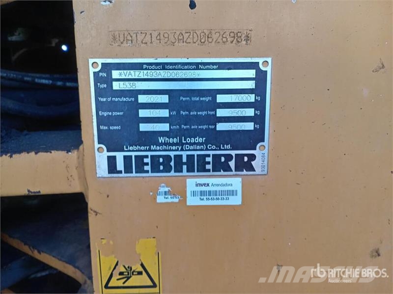 Liebherr L538IIIA Cargador sobre Neumaticos / Wheel Loader Wielladers