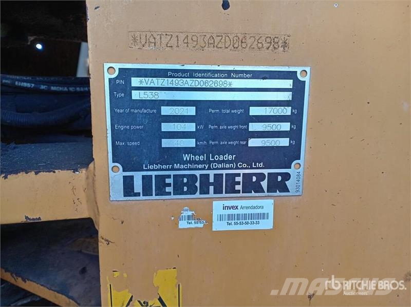 Liebherr L538IIIA Cargador sobre Neumaticos / Wheel Loader Wielladers