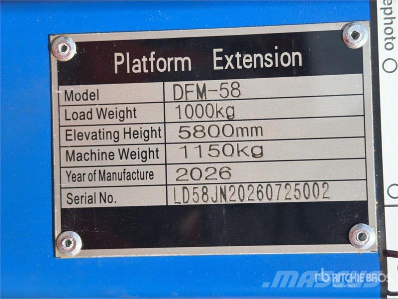 Liondi DFM-58 Electric Plataforma de Elevacion par Inne akcesoria