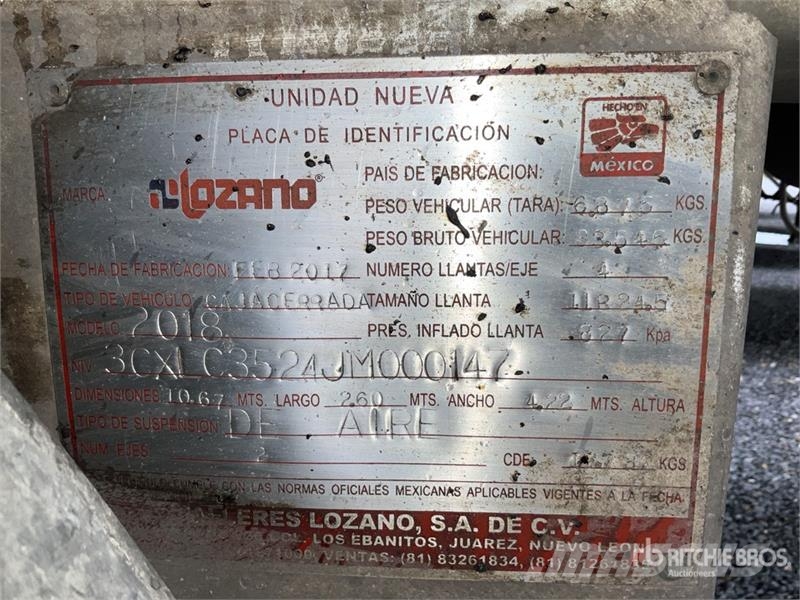Lozano 35 ft x 102 in T/A Caja Seca / Van Trailer Przyczepy ze skrzynią zamkniętą