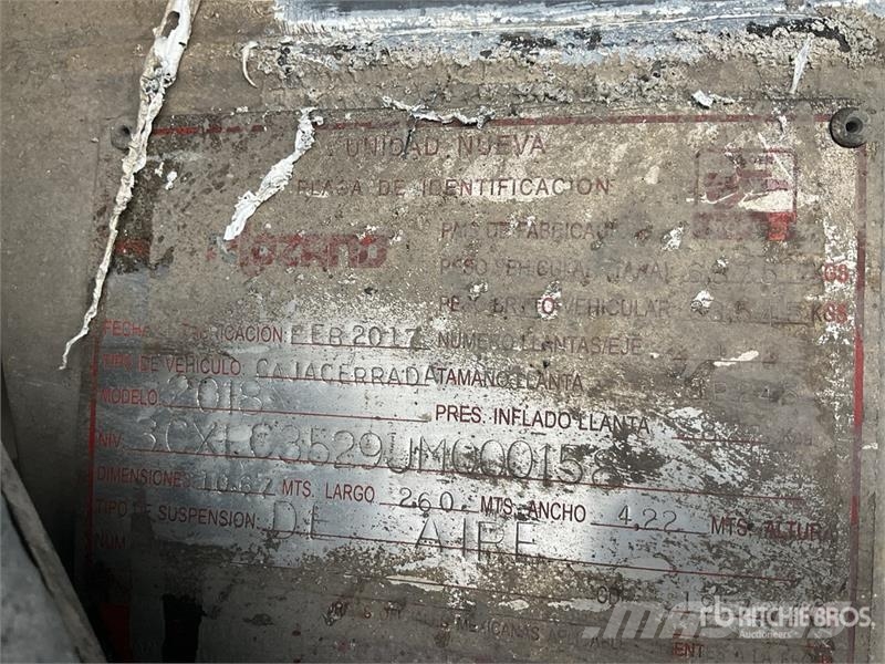  Lozano 35 ft x 102 in T/A Caja Seca / Van Trailer مقطورات ذات هيكل صندوقي