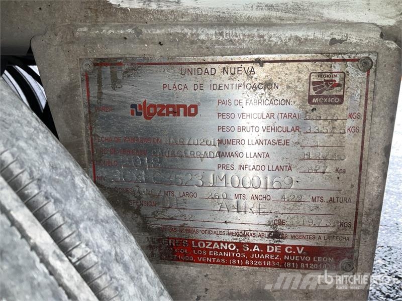 Lozano 35 ft x 102 in T/A Caja Seca / Van Trailer Прицепы-фургоны