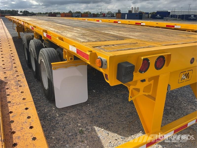 M&M Marroking 45.5 ton 53 ft Tri/A Plataforma / Flatbe Planhengere