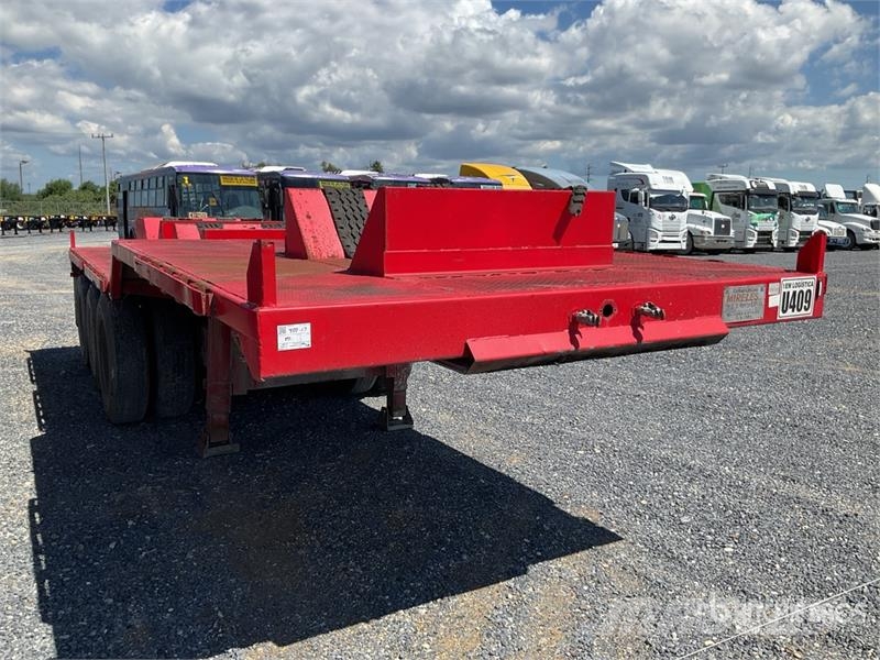 Mireles 24 ft Tri/A Plataforma de Escalon para Bob Низькорамні причепи