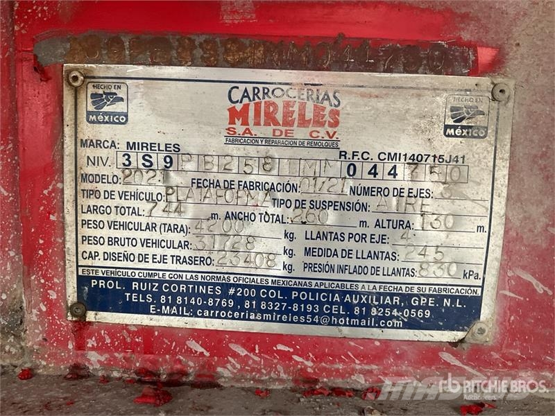  Mireles 24 ft Tri/A Plataforma de Escalon para Bob لوادر منخفضة