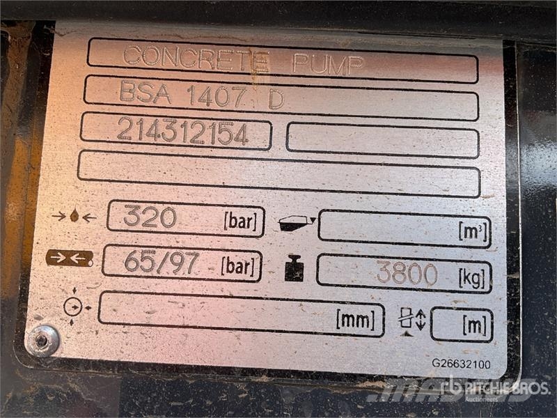 Putzmeister 1407D Concrete Pump (Unused) Kamionske črpalke za beton