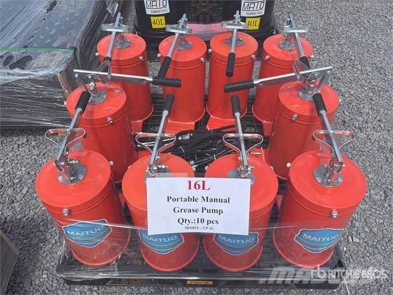 Quantity of (10) GP16 Qty of Manual Grease Pump ( Otros componentes