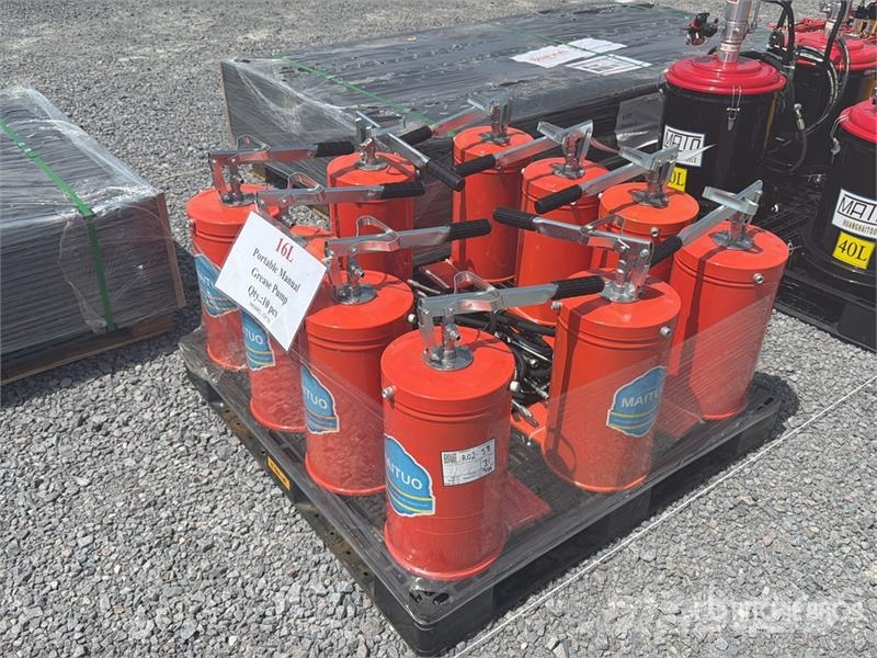 Quantity of (10) GP16 Qty of Manual Grease Pump ( Otros componentes
