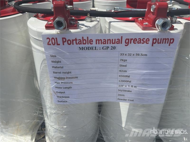 Quantity of (10) GP20 Lote de Bombas de Grasa (Si Otros componentes