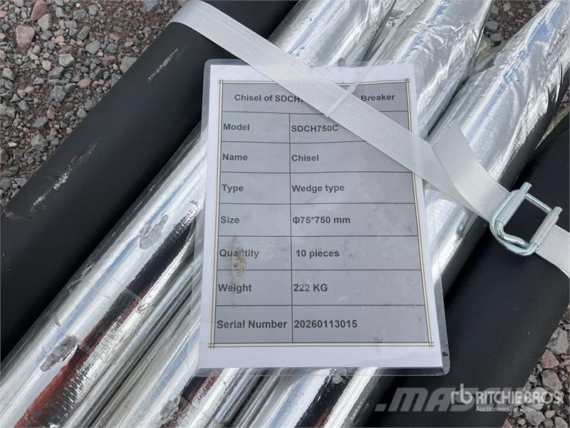  Quantity of (10)  SDCH SDCH750C Lote de Cinceles p Kiti naudoti statybos komponentai
