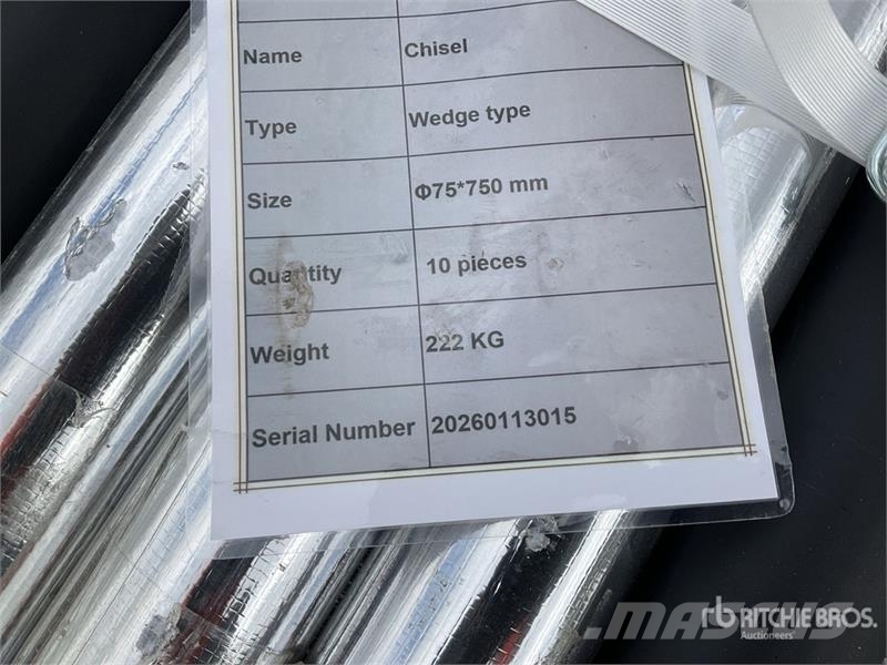 Quantity of (10)  SDCH SDCH750C Lote de Cinceles p Kiti naudoti statybos komponentai