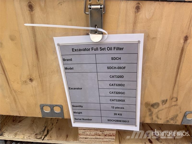 Quantity of (12) SDCH SDCH-08OF Lote de Filtros p Kiti naudoti statybos komponentai