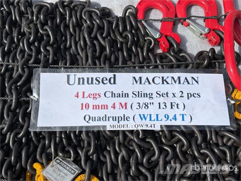 Quantity of (2) Mackman QW9.4T Qty of 4 legs G80 Oprema i dijelovi za kranove