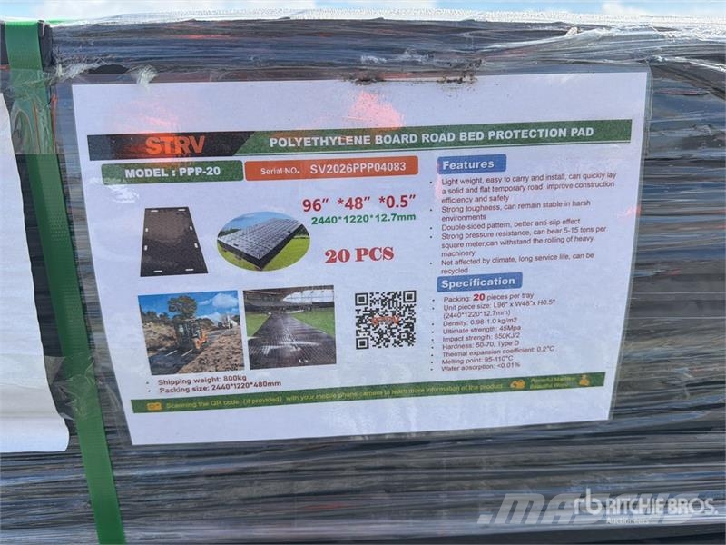 Quantity of (20) Starvox PPP-20 Tapete de Protecc Sondaj ekipmanı aksesuarları ve yedek parçaları