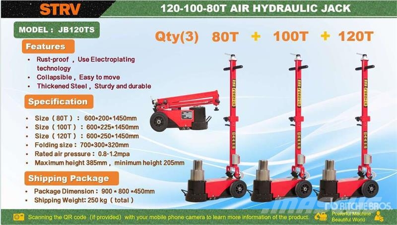 Quantity of (3) STARVOX JB120TS Lote de Gatos Hid Строителство - Други