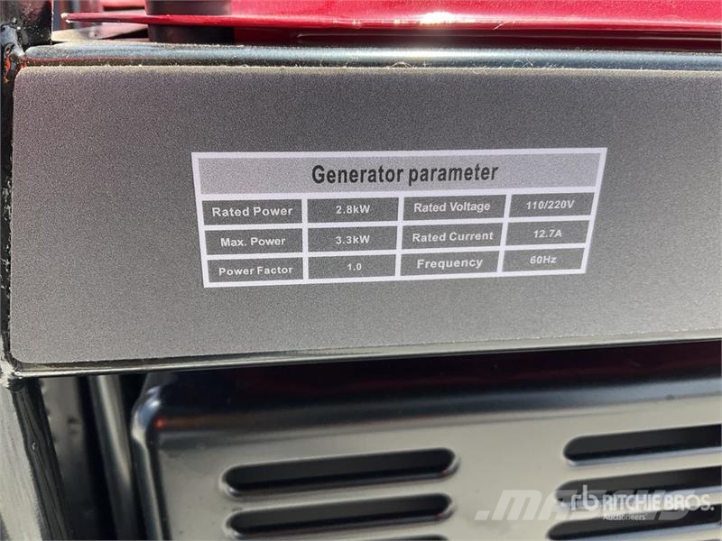 Quantity of (3) Traxx TG3600XL 3.3 kW Lote de Pla Diesel Generators