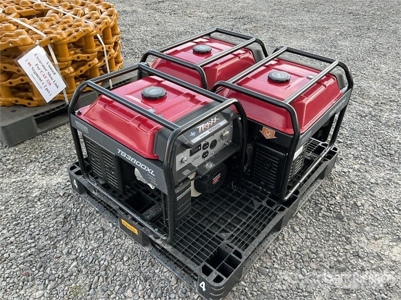 Quantity of (3) Traxx TG3600XL 3.3 kW Lote de Pla Diiselgeneraatorid