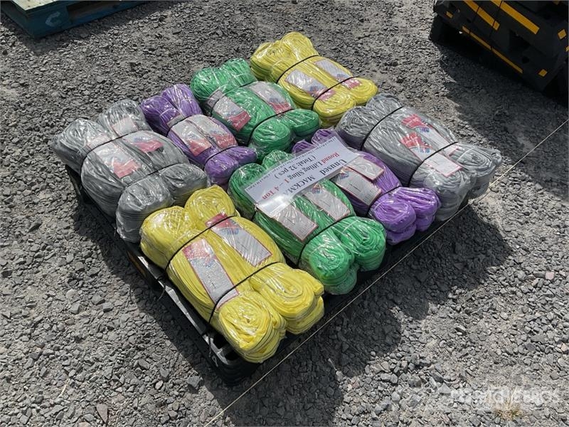 Quantity of (32) Mackman 1- 4 Ton Qty of Round Li Crane spares & accessories