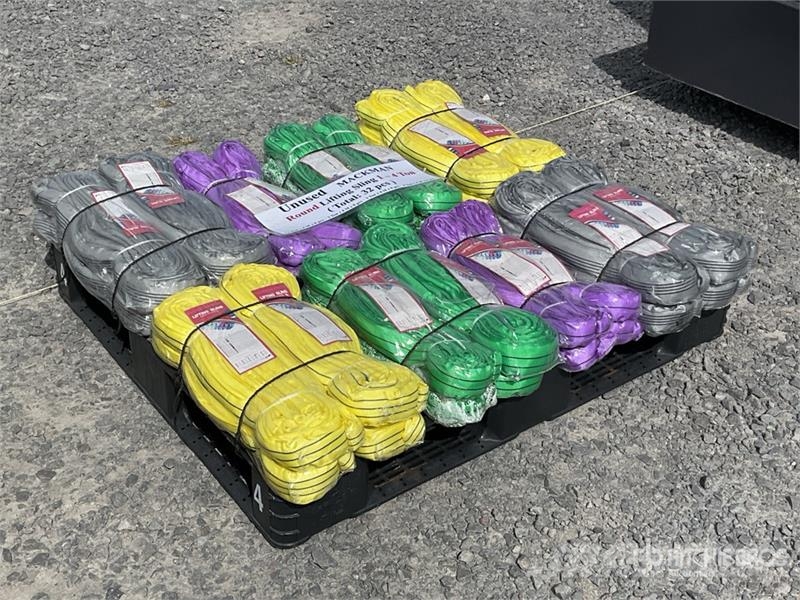 Quantity of (32) Mackman 1- 4 Ton Qty of Round Li Crane spares & accessories