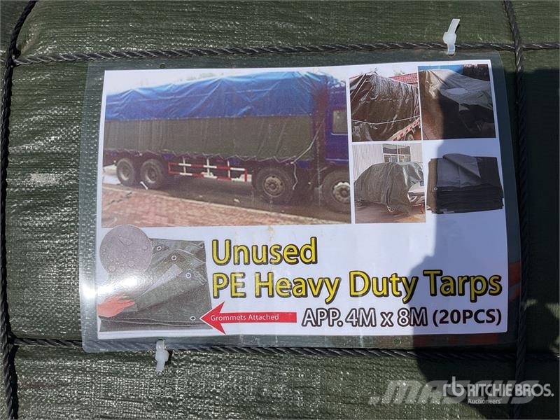  Quantity of (40)  HDT Qty of Heavy Duty Tarpaulin  Otros componentes