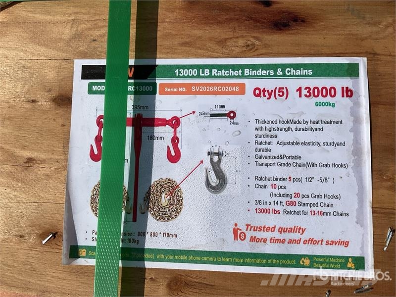 Quantity of (5) Starvox SV-RC13000 Lote de Matrac Otros componentes