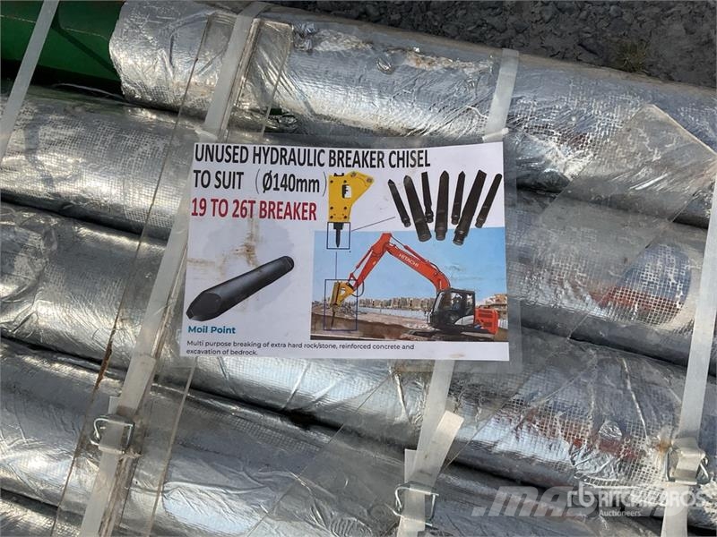  Quantity of (6)  HBC Hydraulic Breaker Chisel (Unu Ďalšie komponenty